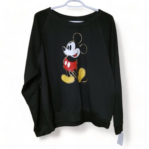 Disney Womens Mickey Mouse Jerry Leigh Black Sweatshirt Sweater Size X… - Picture 6 of 12